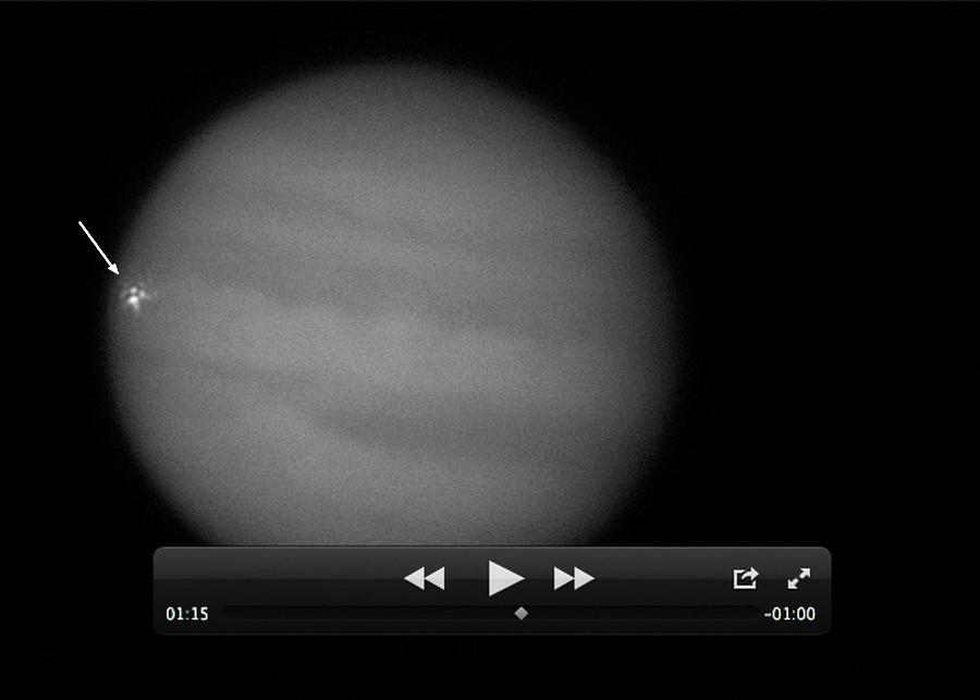 Un impact sur Jupiter filmé par un astronome amateur